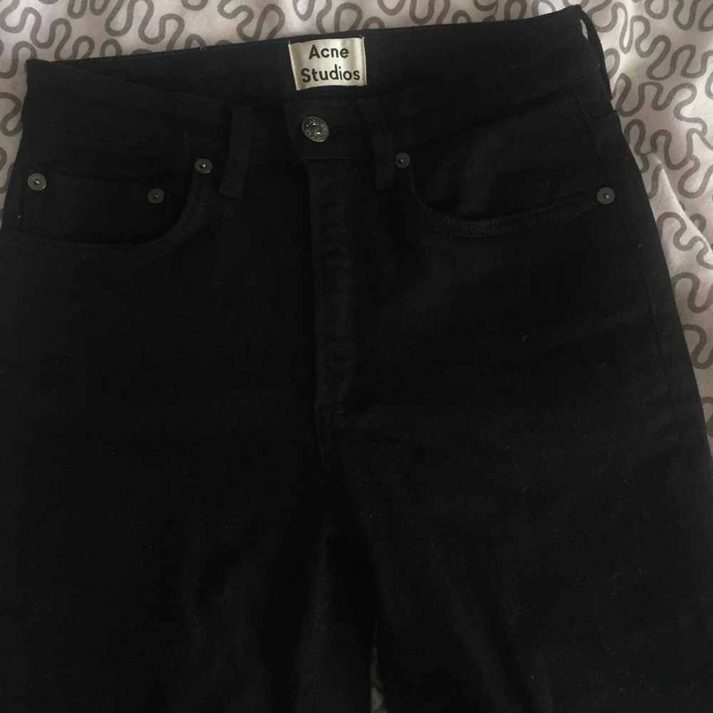 Acne studio black ankle jean